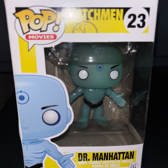 Funko Pop Dr. Manhattan The watchman #23 New Glows In Dark Vaulted - Picture 2 of 9